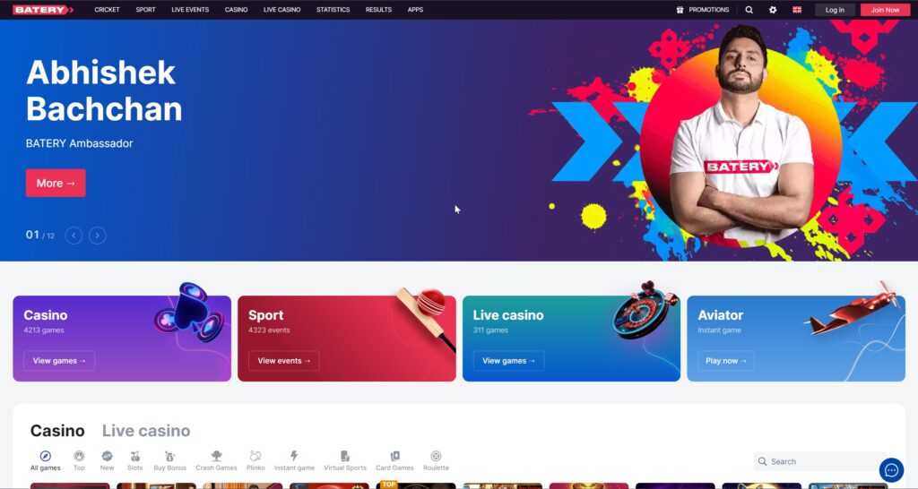 in.batery.bet — India's Premier Casino and Bookmaker